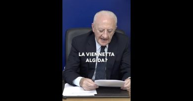 DE LUCA: “VI LEGGO LE DEMENZIALITÁ DEI TEST PER L’AMMISSIONE”