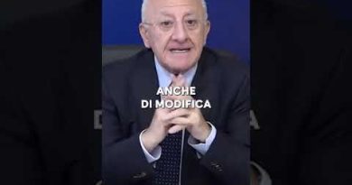 DE LUCA: “LA NOSTRA PROPOSTA DI LEGGE PER SUPERARE L’AUTONOMIA ED EVITARE IL REFERENDUM”