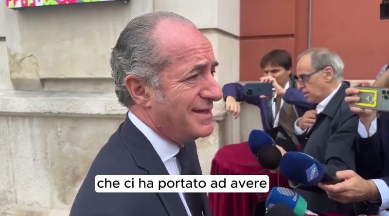 LUCA ZAIA: “DOMANI CELEBREREMO LA GIORNATA DELL’AUTONOMIA”