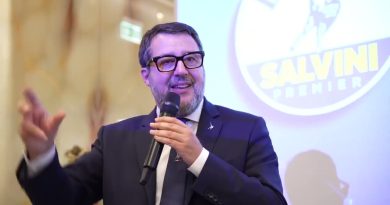 SALVINI A GENOVA CON I MINISTRI DELLA LEGA PER SOSTENERE BUCCI ALLE REGIONALI