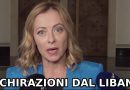 DICHIARAZIONI DI GIORGIA MELONI DAL LIBANO