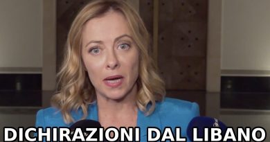 DICHIARAZIONI DI GIORGIA MELONI DAL LIBANO